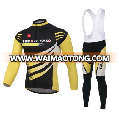 Tinkoff Manufacturer/Autumn Long Sleeve Men Cycling Wear Cycle jersey Bicycle Clothing cycling jersey team custom bike jerseys