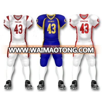 Custom embroidery logo youth football jerseys with latest design